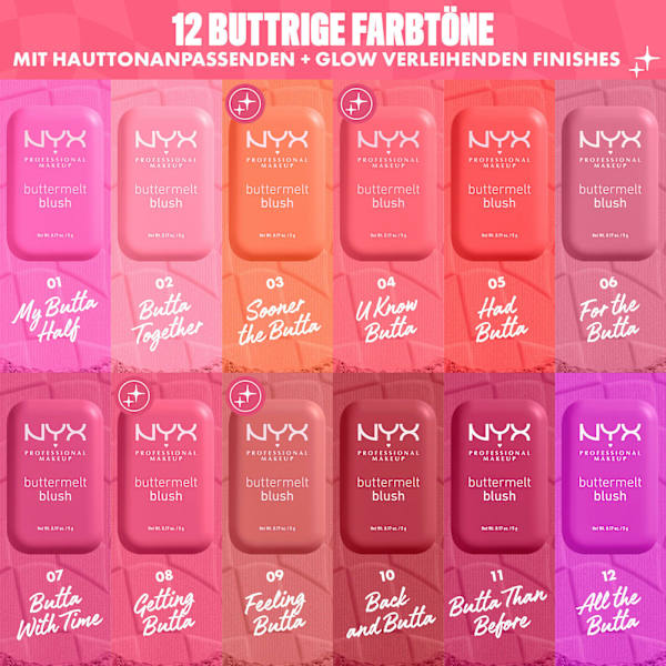 Blush Buttermelt 08 Getting Butta NYX PROFESSIONAL MAKEUP