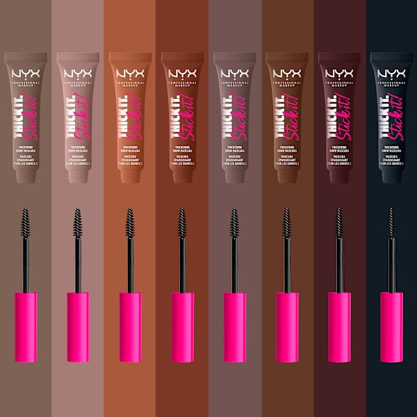 Brow Mascara Thick It Stick It 08 Black NYX PROFESSIONAL MAKEUP