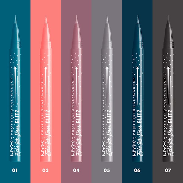 Eyeliner Epic Ink Jeanz Glitz Tapered Twinkle 01 NYX PROFESSIONAL MAKEUP