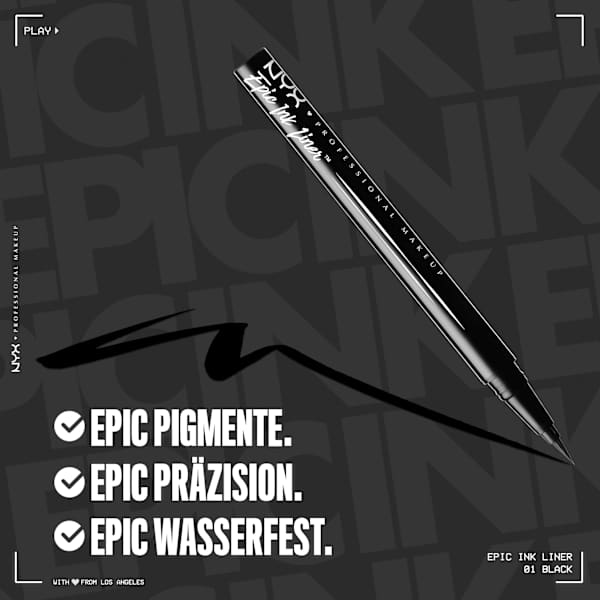 Eyeliner Epic Ink Liner 01 Black NYX PROFESSIONAL MAKEUP