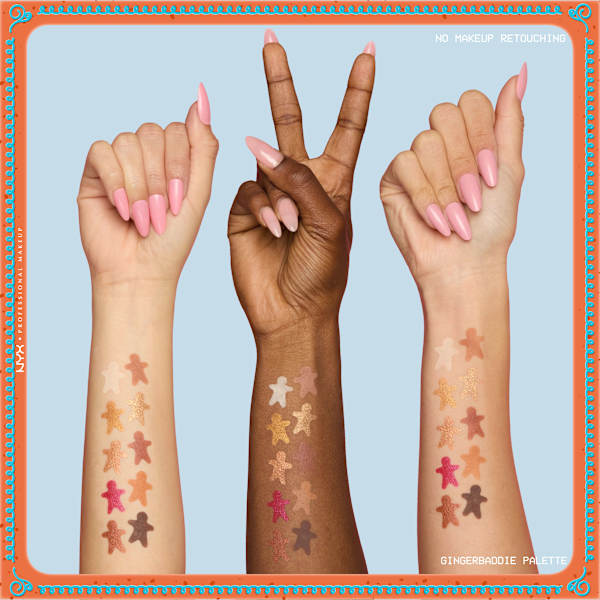 Farbpalette Gingerbaddie NYX PROFESSIONAL MAKEUP