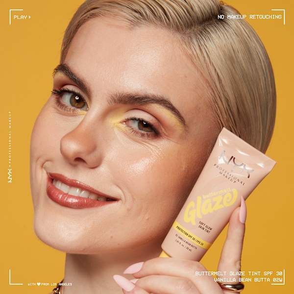 Foundation Buttermelt Glaze mit LSF 30, 02 Vanilla Bean Butta NYX PROFESSIONAL MAKEUP