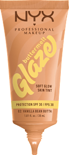 Foundation Buttermelt Glaze mit LSF 30, 02 Vanilla Bean Butta NYX PROFESSIONAL MAKEUP