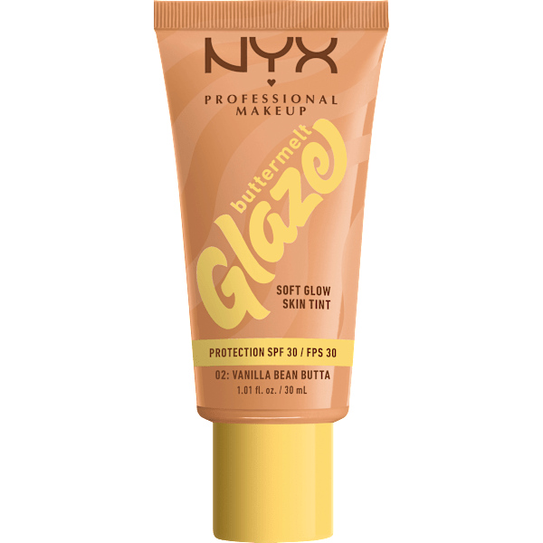Foundation Buttermelt Glaze mit LSF 30, 02 Vanilla Bean Butta NYX PROFESSIONAL MAKEUP