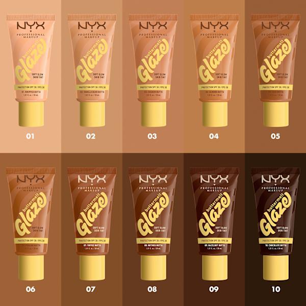 Foundation Buttermelt Glaze mit LSF 30, 02 Vanilla Bean Butta NYX PROFESSIONAL MAKEUP