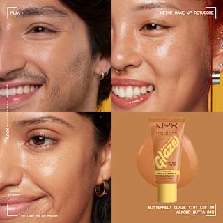 Foundation Buttermelt Glaze mit LSF 30, 04 Almond Butta NYX PROFESSIONAL MAKEUP