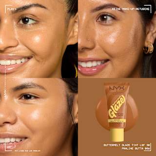 Foundation Buttermelt Glaze mit LSF 30, 06 Praline Butta NYX PROFESSIONAL MAKEUP