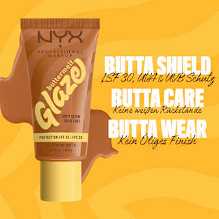 Foundation Buttermelt Glaze mit LSF 30, 06 Praline Butta NYX PROFESSIONAL MAKEUP