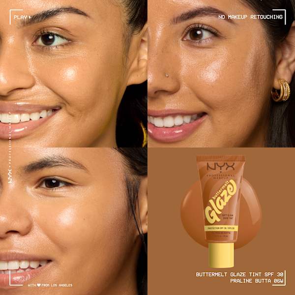 Foundation Buttermelt Glaze mit LSF 30, 06 Praline Butta NYX PROFESSIONAL MAKEUP
