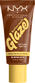 Foundation Buttermelt Glaze mit LSF 30, 08 Nutmeg Butta NYX PROFESSIONAL MAKEUP