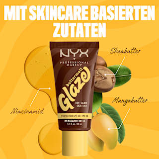 Foundation Buttermelt Glaze mit LSF 30, 09 Hazelnut Butta NYX PROFESSIONAL MAKEUP