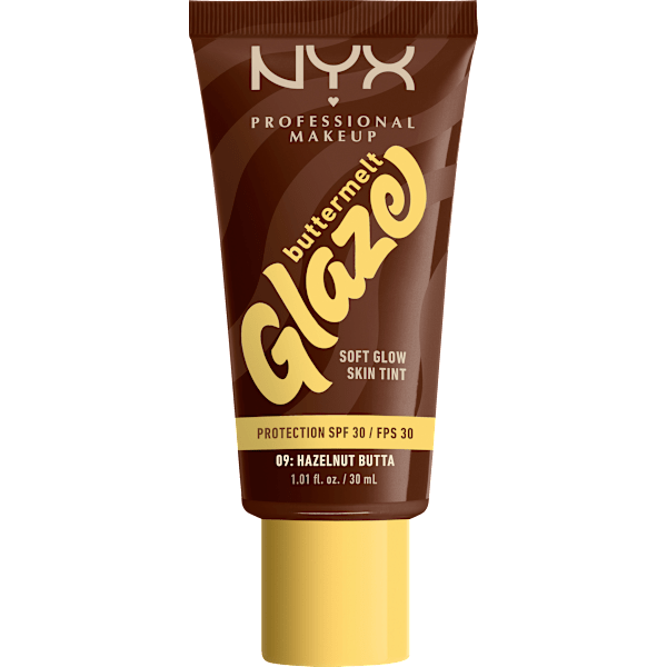 Foundation Buttermelt Glaze mit LSF 30, 09 Hazelnut Butta NYX PROFESSIONAL MAKEUP