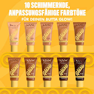 Foundation Buttermelt Glaze mit LSF 30, 09 Hazelnut Butta NYX PROFESSIONAL MAKEUP