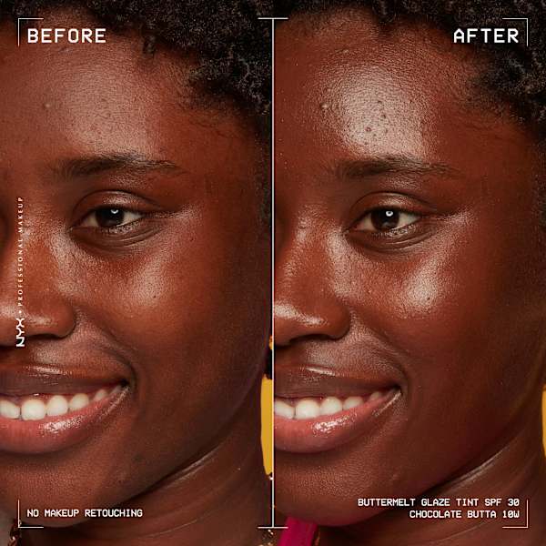 Foundation Buttermelt Glaze mit LSF 30, 10 Chocolate Butta NYX PROFESSIONAL MAKEUP