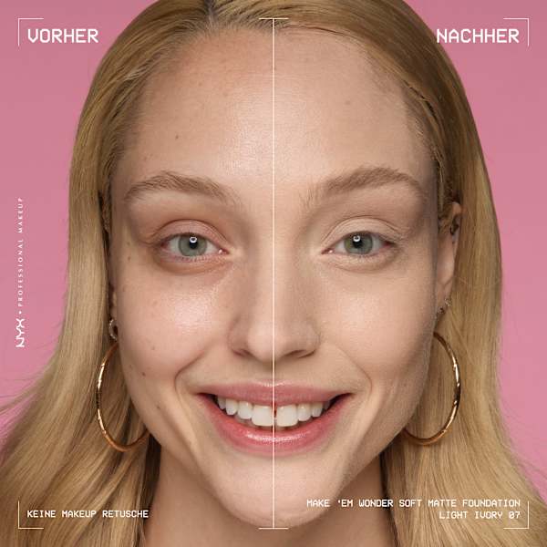 Foundation Make 'EM Wonder 07 Light Ivory NYX PROFESSIONAL MAKEUP