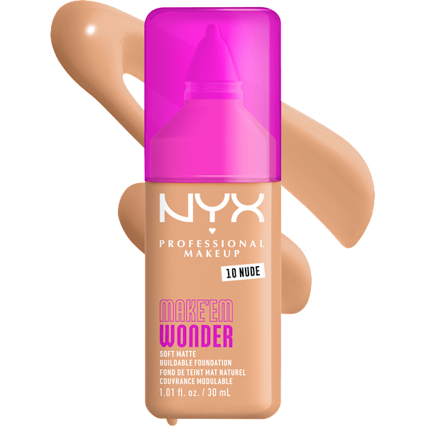Foundation Make 'EM Wonder 10 Nude NYX PROFESSIONAL MAKEUP
