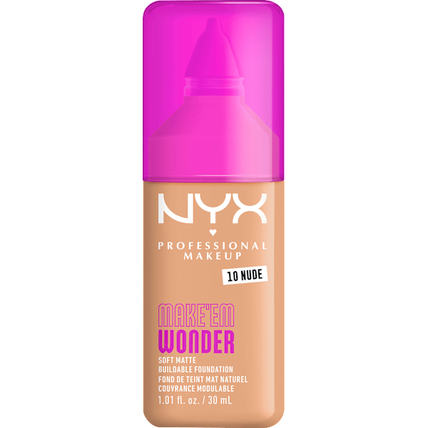 Foundation Make 'EM Wonder 10 Nude NYX PROFESSIONAL MAKEUP