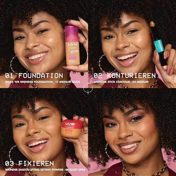 Foundation Make 'EM Wonder 17 Medium Olive NYX PROFESSIONAL MAKEUP