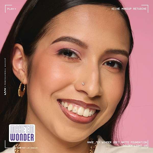 Foundation Make 'EM Wonder 18 Golden Light NYX PROFESSIONAL MAKEUP