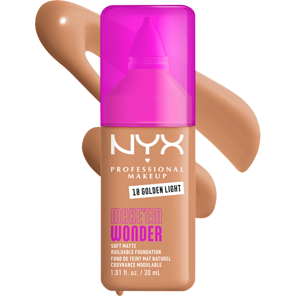 Foundation Make 'EM Wonder 18 Golden Light NYX PROFESSIONAL MAKEUP