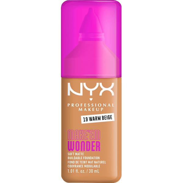 Foundation Make 'EM Wonder 19 Warm Beige NYX PROFESSIONAL MAKEUP