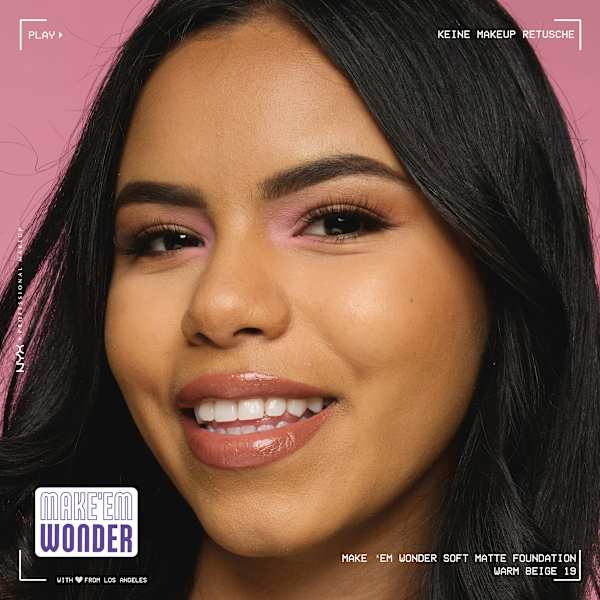 Foundation Make 'EM Wonder 19 Warm Beige NYX PROFESSIONAL MAKEUP