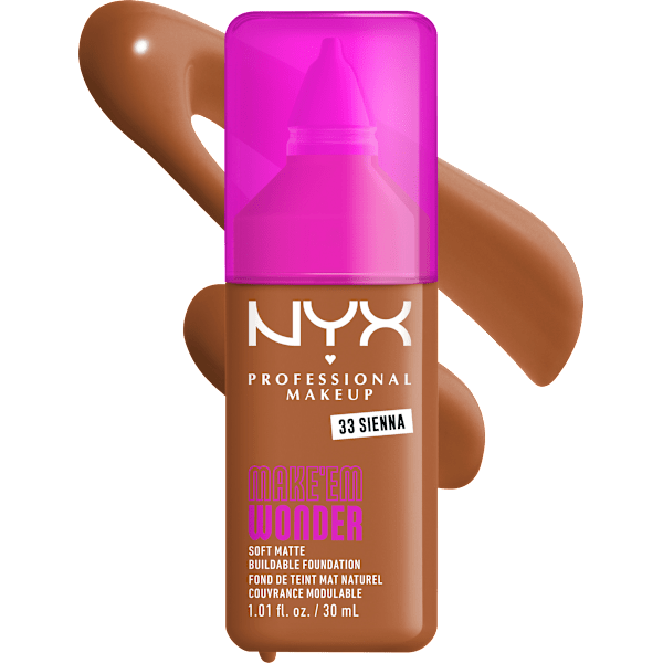 Foundation Make 'EM Wonder 33 Sienna NYX PROFESSIONAL MAKEUP