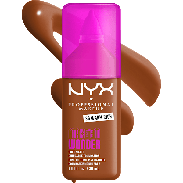 Foundation Make 'EM Wonder 36 Warm Rich NYX PROFESSIONAL MAKEUP