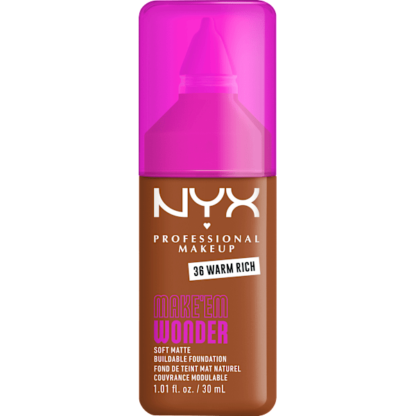 Foundation Make 'EM Wonder 36 Warm Rich NYX PROFESSIONAL MAKEUP