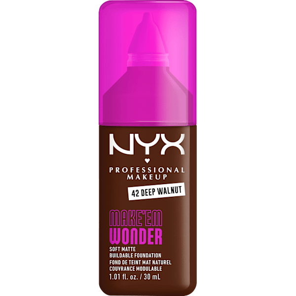 Foundation Make 'EM Wonder 41 Deep Walnut NYX PROFESSIONAL MAKEUP