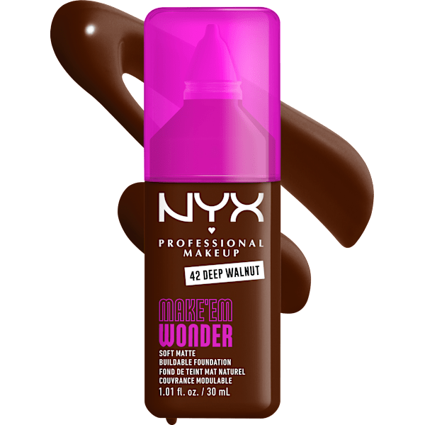 Foundation Make 'EM Wonder 41 Deep Walnut NYX PROFESSIONAL MAKEUP