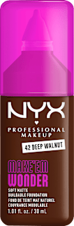 Foundation Make 'EM Wonder 41 Deep Walnut NYX PROFESSIONAL MAKEUP