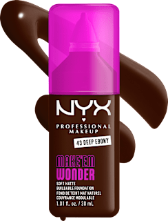 Foundation Make 'EM Wonder 43 Deep Ebony NYX PROFESSIONAL MAKEUP