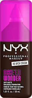 Foundation Make 'EM Wonder 45 Rich Cocoa NYX PROFESSIONAL MAKEUP