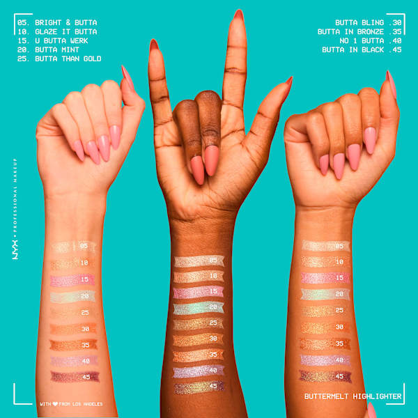 Highlighter Buttermelt Bright&Butta 05 NYX PROFESSIONAL MAKEUP
