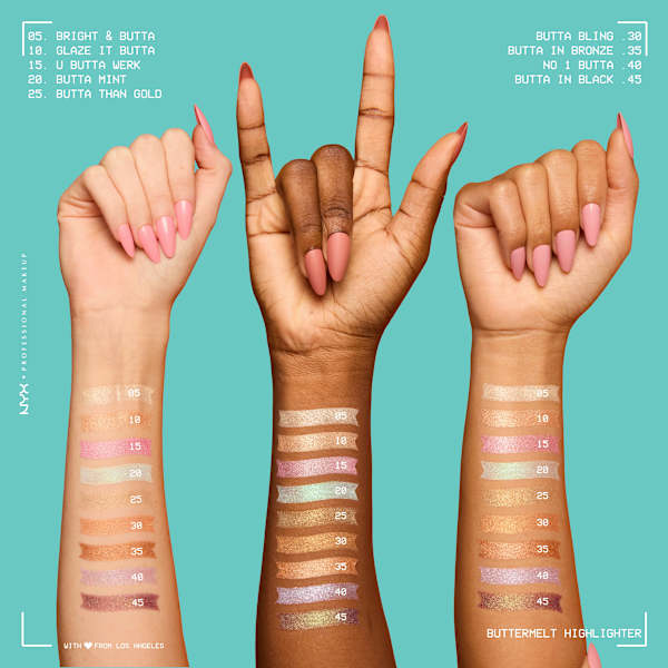 Highlighter Buttermelt Bright&Butta 05 NYX PROFESSIONAL MAKEUP