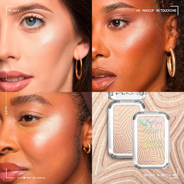 Highlighter Buttermelt Bright&Butta 05 NYX PROFESSIONAL MAKEUP