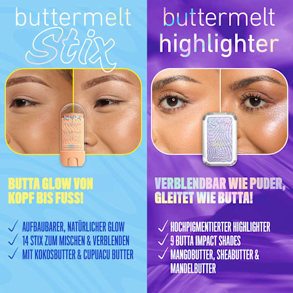 Highlighter Buttermelt Stix 06 A Whole Melt NYX PROFESSIONAL MAKEUP