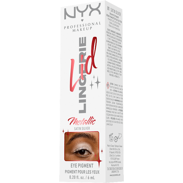 Lidschatten Lid Lingerie 01 Satin Silver Metallic NYX PROFESSIONAL MAKEUP