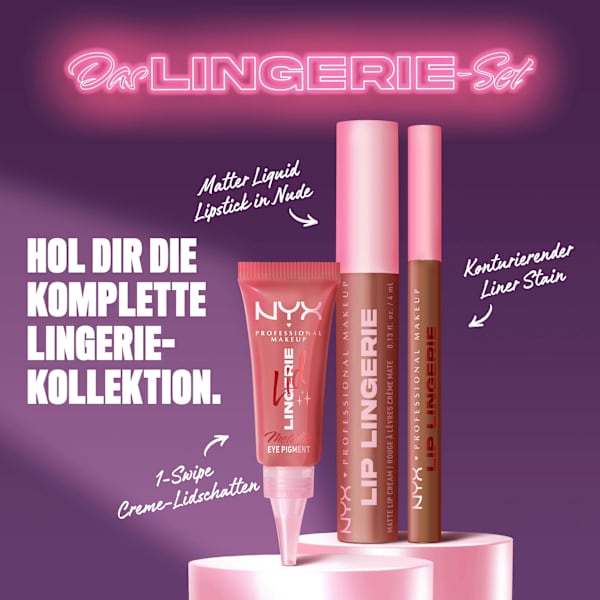 Lidschatten Lid Lingerie 08 Push-Up Pink Metallic NYX PROFESSIONAL MAKEUP