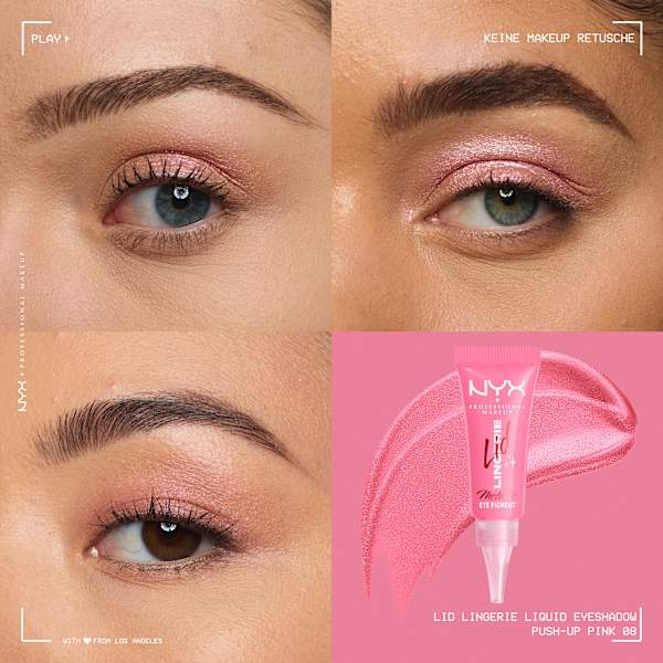 Lidschatten Lid Lingerie 08 Push-Up Pink Metallic NYX PROFESSIONAL MAKEUP
