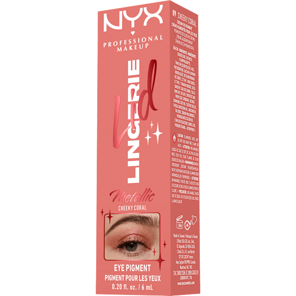Lidschatten Lid Lingerie 09 Cheeky Coral Metallic NYX PROFESSIONAL MAKEUP