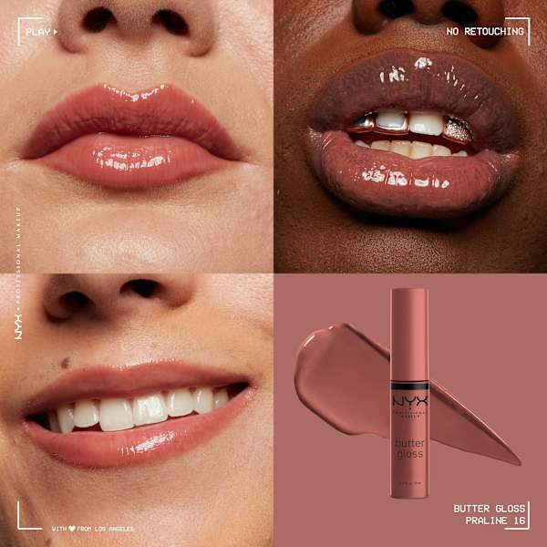 Lipgloss Butter 16 Praline  NYX PROFESSIONAL MAKEUP