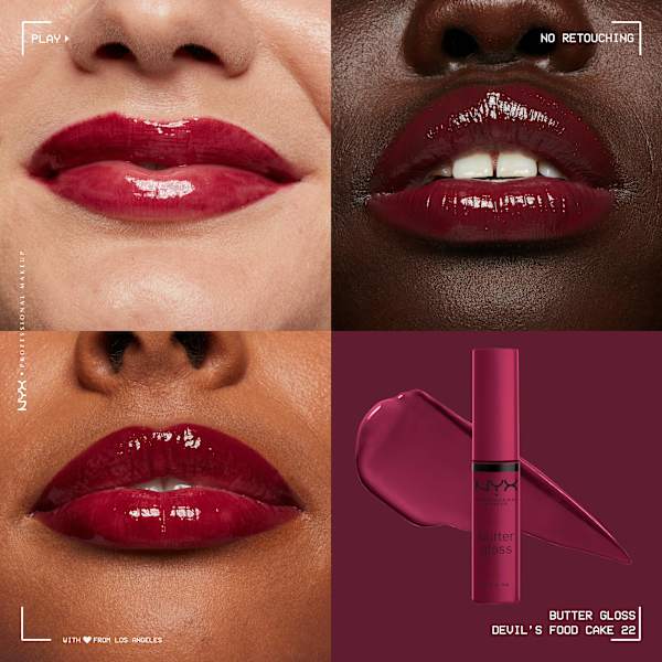 Lipgloss Butter 22 Devil'S Food Cake NYX PROFESSIONAL MAKEUP