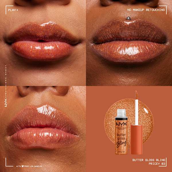 Lipgloss Butter Gloss Bling 03 Pricey NYX PROFESSIONAL MAKEUP