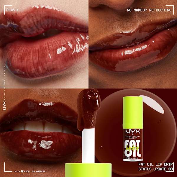 Lipgloss Fat Oil Lip Drip 08 Status Update  NYX PROFESSIONAL MAKEUP