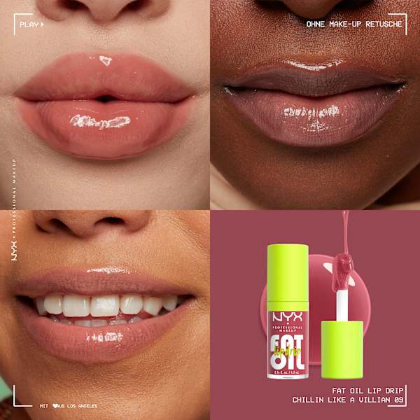 Lipgloss Fat Oil Lip Drip 09 Chillin' Like A Villain NYX PROFESSIONAL MAKEUP