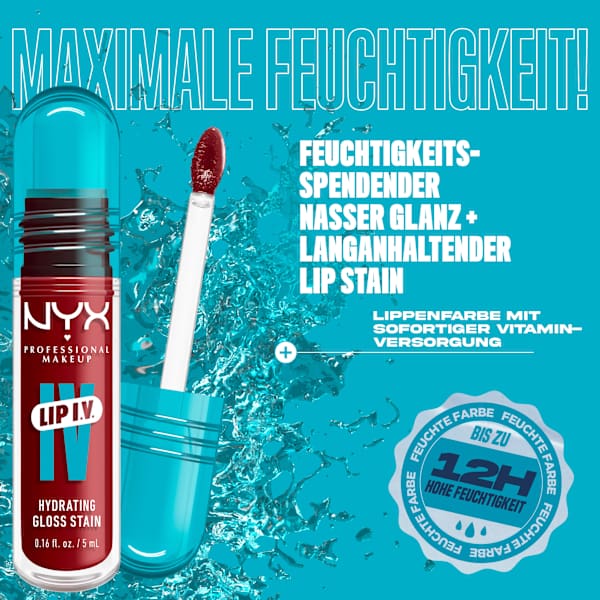 Lipgloss Lip IV Gloss Stain 13 Cranberry Splash NYX PROFESSIONAL MAKEUP