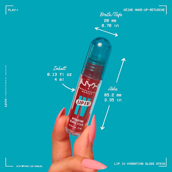Lipgloss Lip IV Gloss Stain 16 Grape Gushin'  NYX PROFESSIONAL MAKEUP