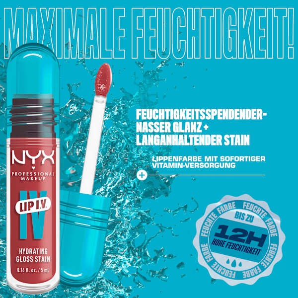 Lipgloss LIP IV Stain 17 Petal Pourin' NYX PROFESSIONAL MAKEUP